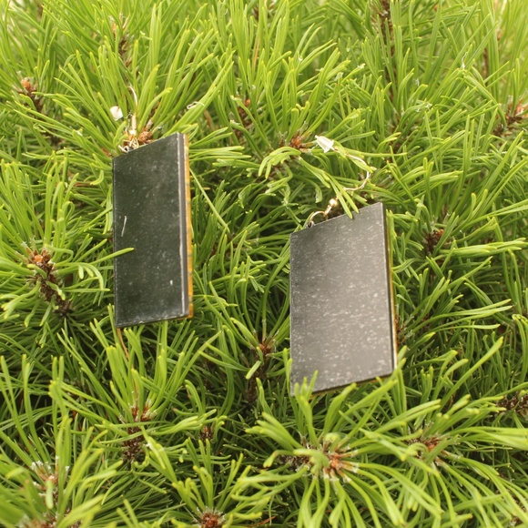 NEW Acrylic Cassette Tape fun retro gold Earrings - Picture 6 of 8